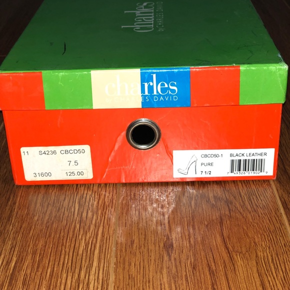 Charles by Charles David - Black Leather Pumps - Picture 4 of 4